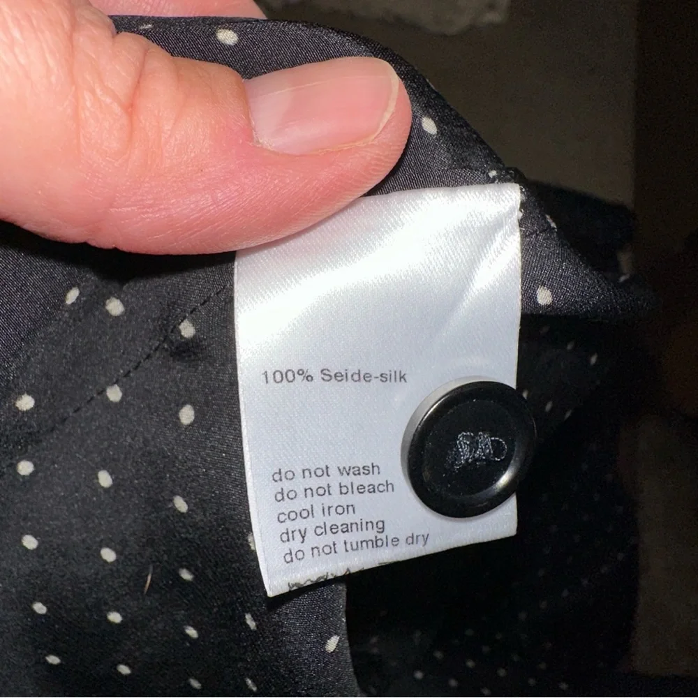 AKRIS punto Silk Polka Dot Sleeveless Dress size 12 - Picture 12 of 13